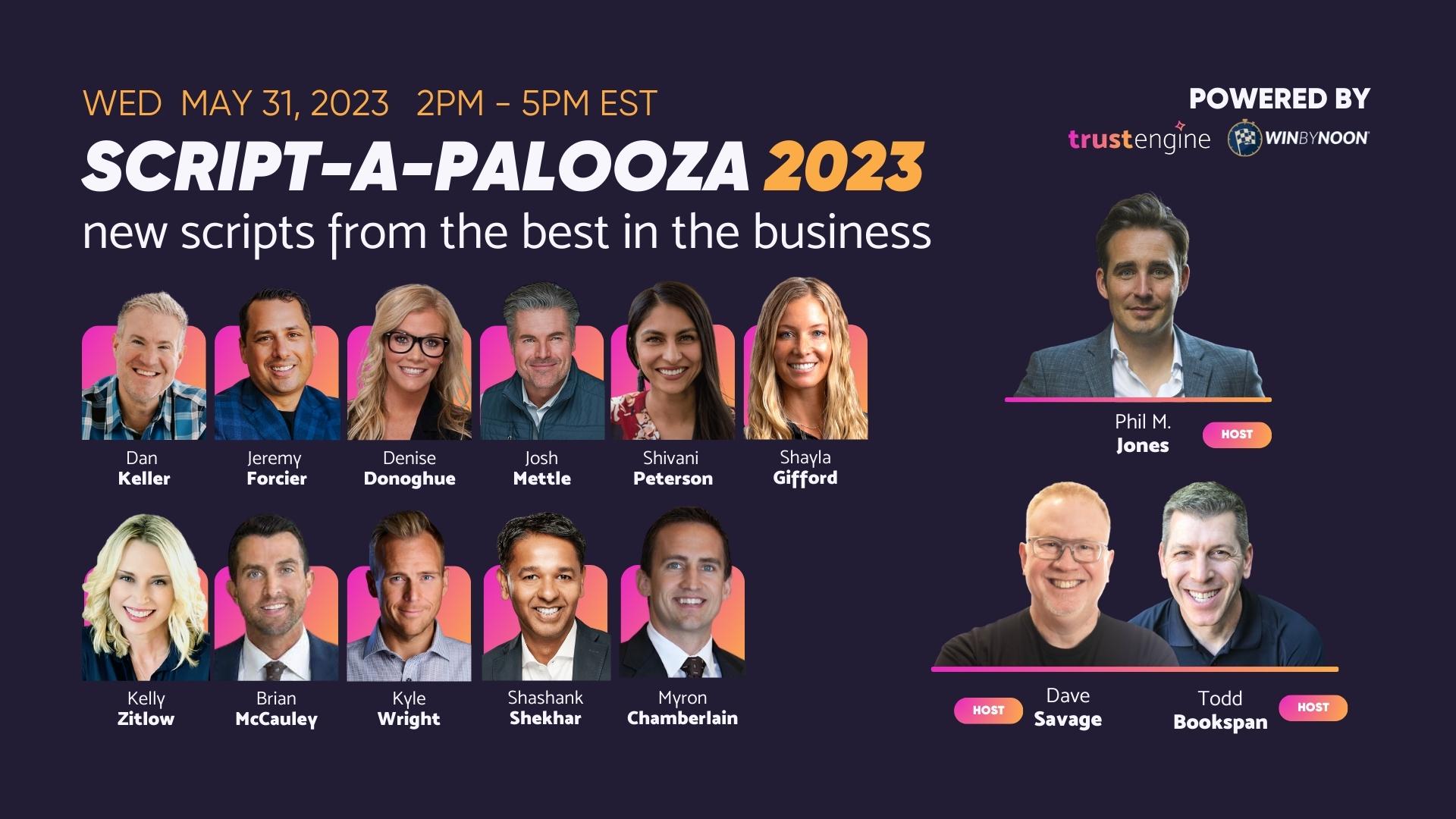 Announcing SCRIPTaPALOOZA 2023 Learn The Best Scripts From Top